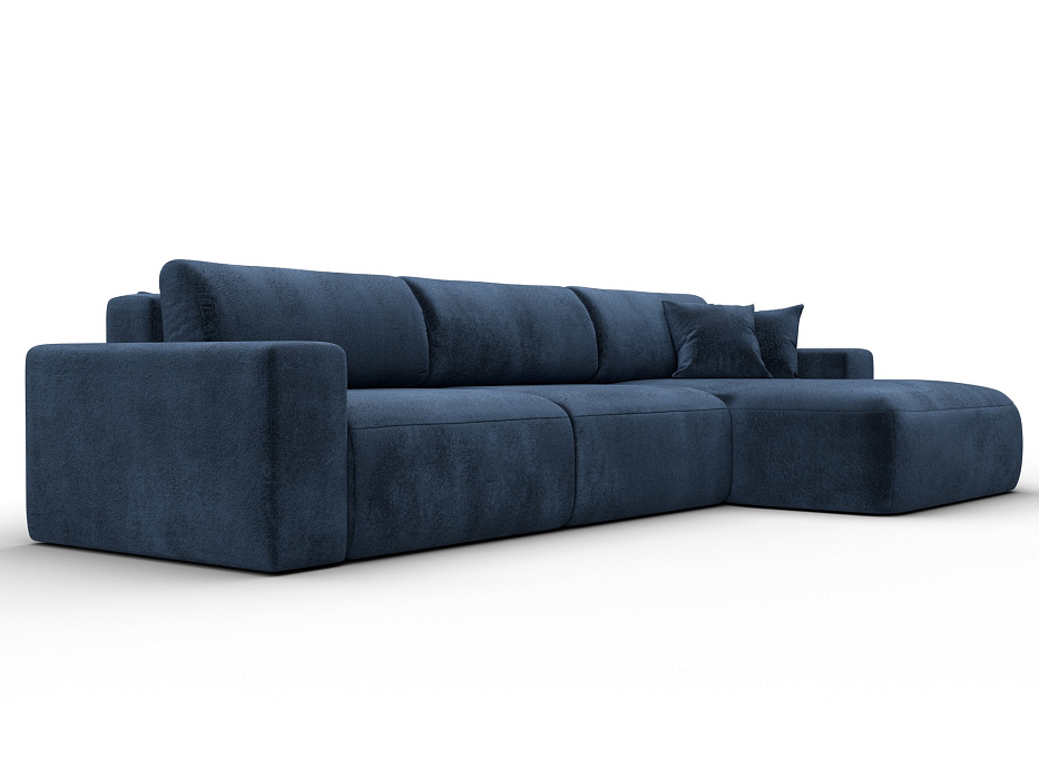 Диван угловой Лига-036 НПБ Классик Лонг правый угол (tower 13 синий)