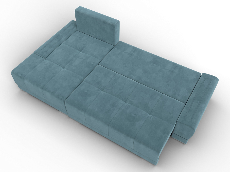 Диван угловой Лига-119 угол левый (seven 113 бирюзовый)