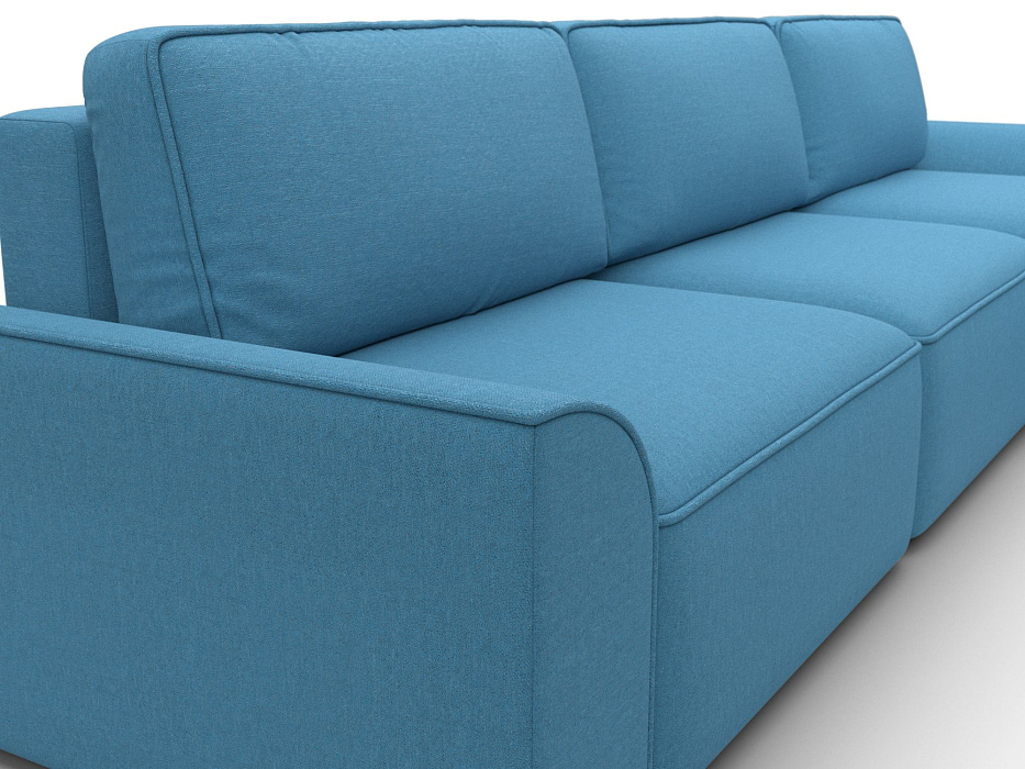 Диван угловой Лига-048 НПБ лонг (амур 10 голубой)