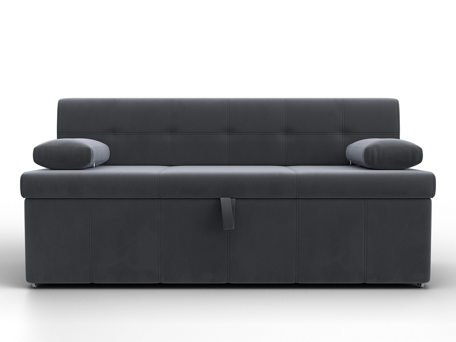 Диван кухонный прямой Лео (серый)