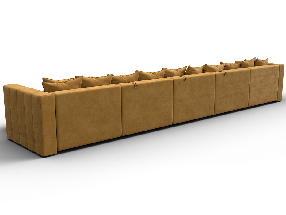 Диван П-образный Лига-052 НПБ МегаЛонг (brut 10 желтый)