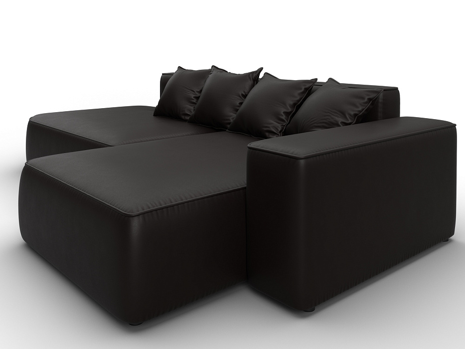 Диван угловой Лига-065 угол правый (grifon 12 коричневый)