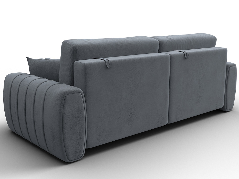 Диван прямой Лига-057 НПБ (tower 10 серый)