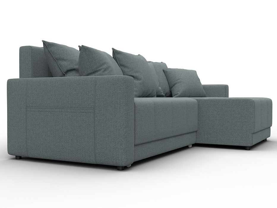 Диван угловой Лига-125 угол универсальный (амур 07 серый)