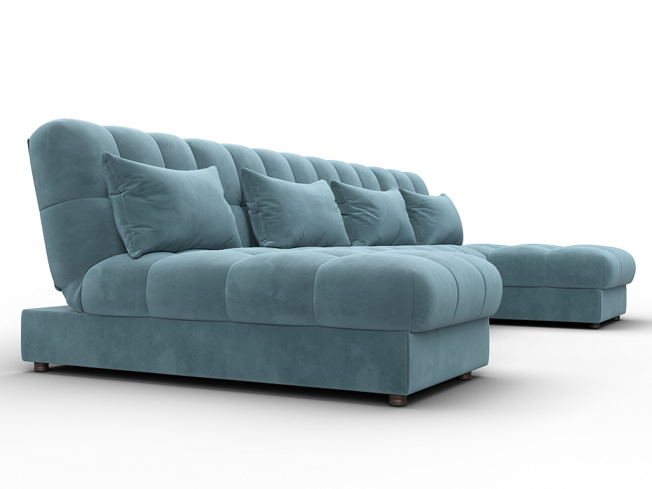 Диван П-образный Лига-116 НПБ (seven 113 бирюзовый)