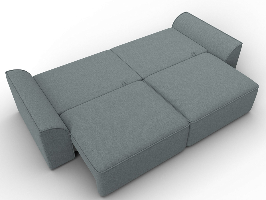 Диван прямой Лига-048 НПБ (амур 07 серый)