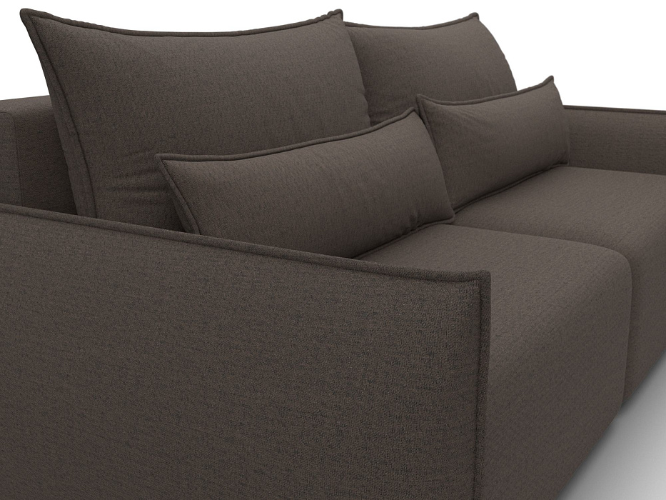 Диван прямой Лига-051 НПБ (амур 05 коричневый)