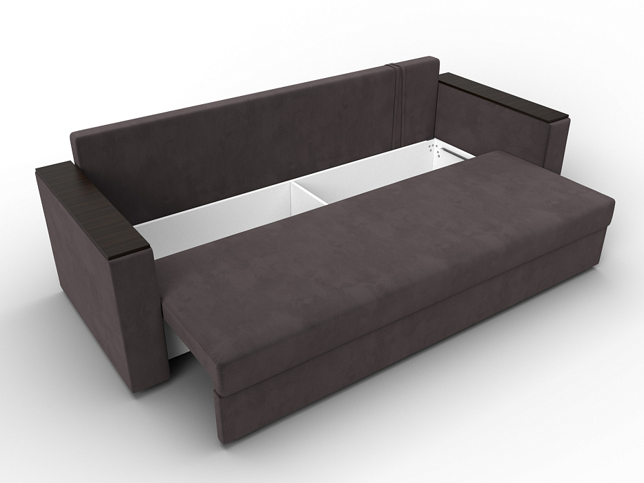 Диван прямой Атланта без стола (seven 727 коричневый)