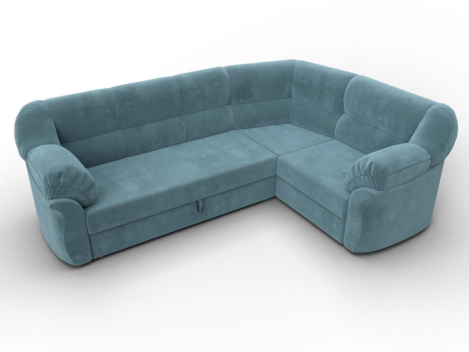 Диван угловой Карнелла правый угол (seven 113 бирюзовый)