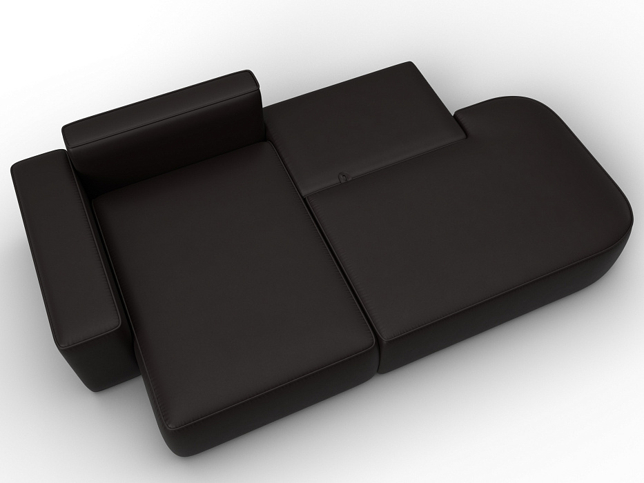 Диван угловой Лига-065 угол левый (grifon 12 коричневый)