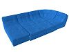 П-образный модульный диван Холидей (голубой цвет)