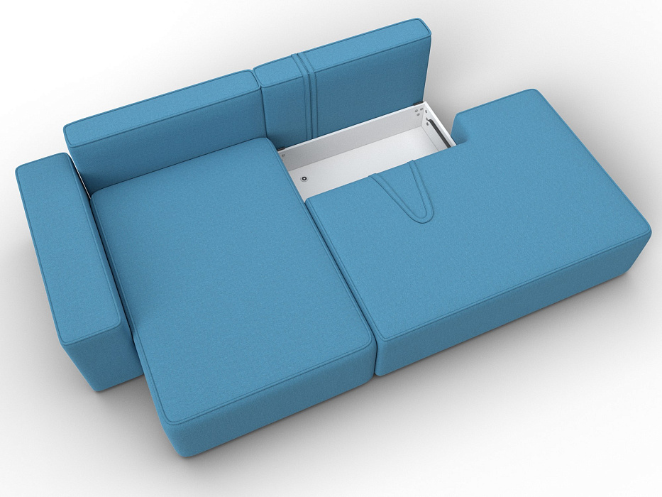 Диван угловой Лига-079 угол левый (амур 10 голубой) Диван угловой Лига-079 угол левый (амур 10 голубой)