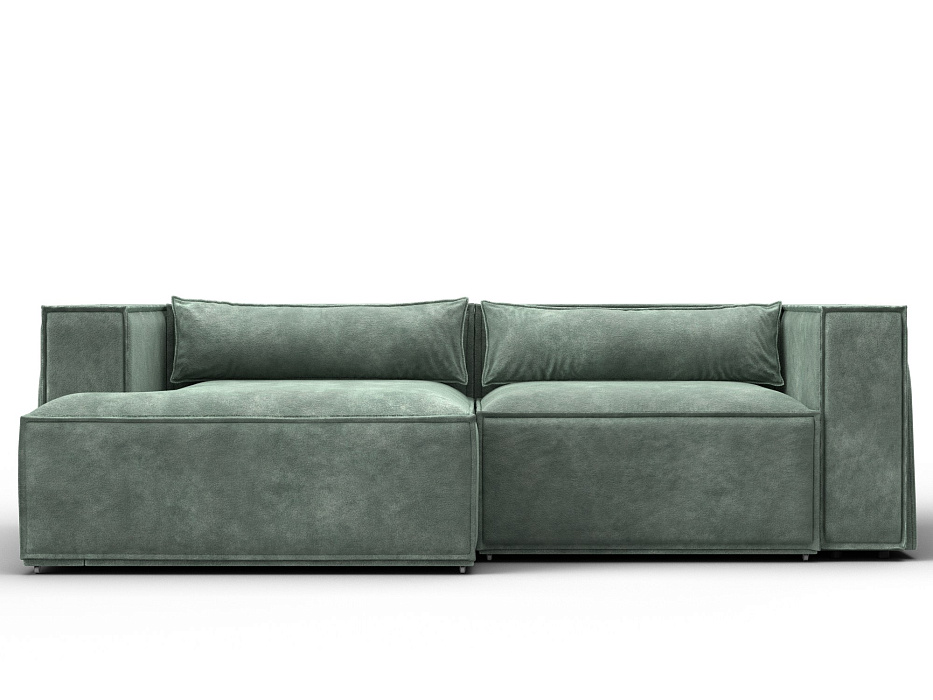 Диван угловой Лига-061 угол левый (brut 08 зеленый)