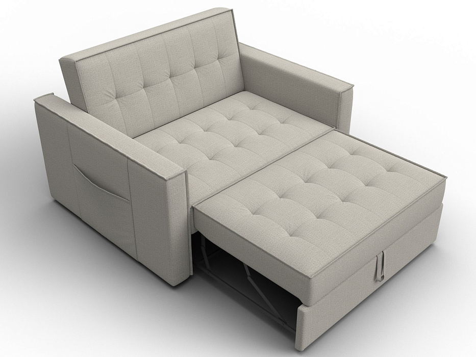 Диван прямой Лига-104 (140) (амур 02 бежевый)