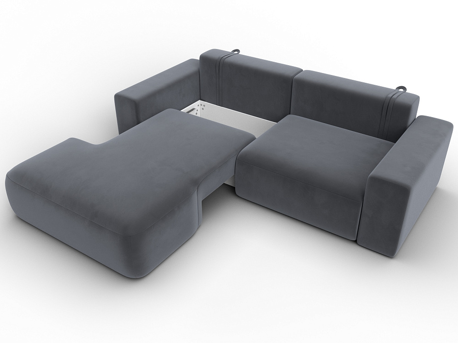 Диван угловой Лига-036 НПБ Классик левый угол (серый)