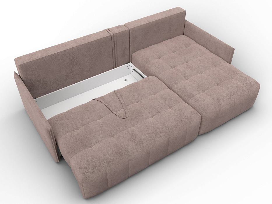 Диван угловой Лига-054 НПБ угол универсальный (tower 05 бежевый)