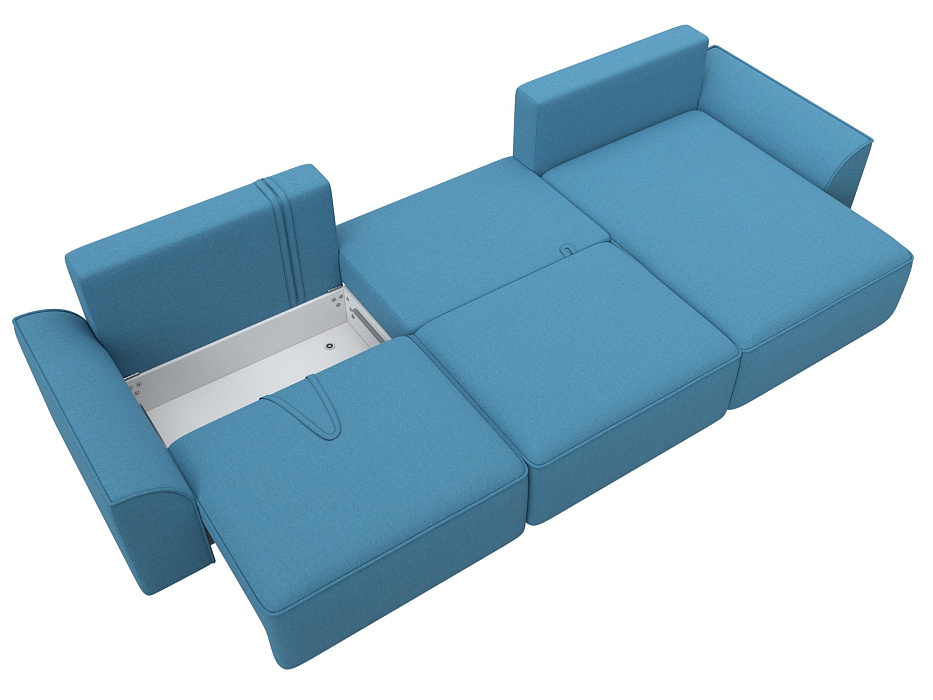 Диван угловой Лига-048 НПБ лонг (амур 10 голубой) Диван угловой Лига-048 НПБ лонг (амур 10 голубой)