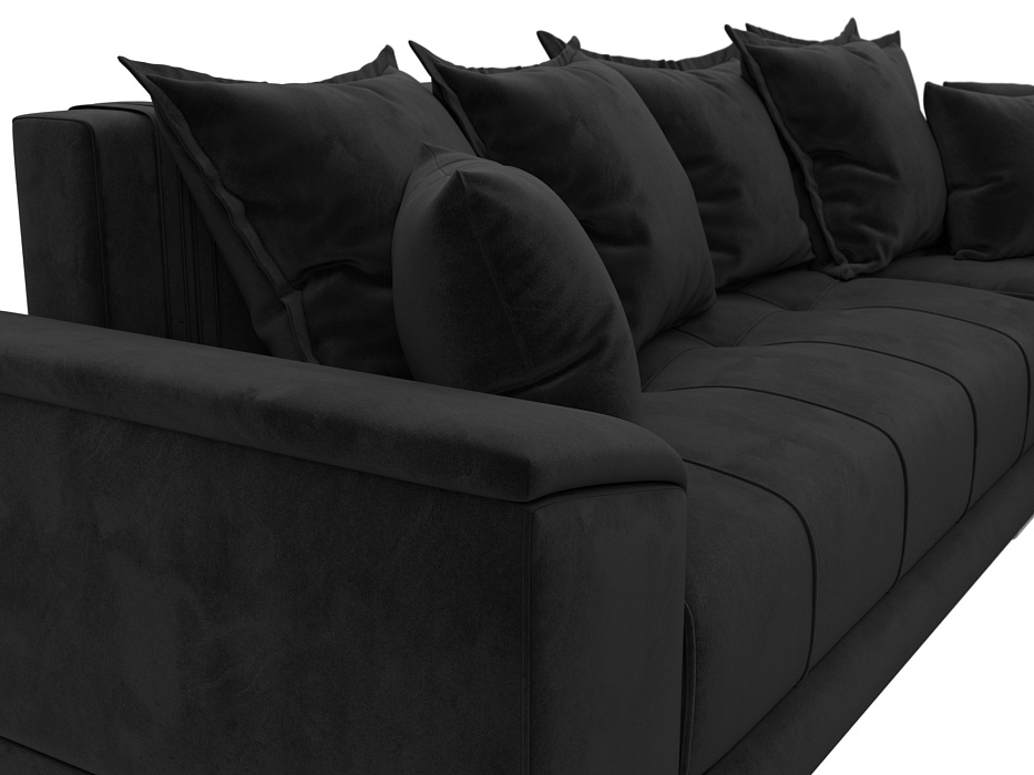 Диван угловой НордСтар правый угол (черный)