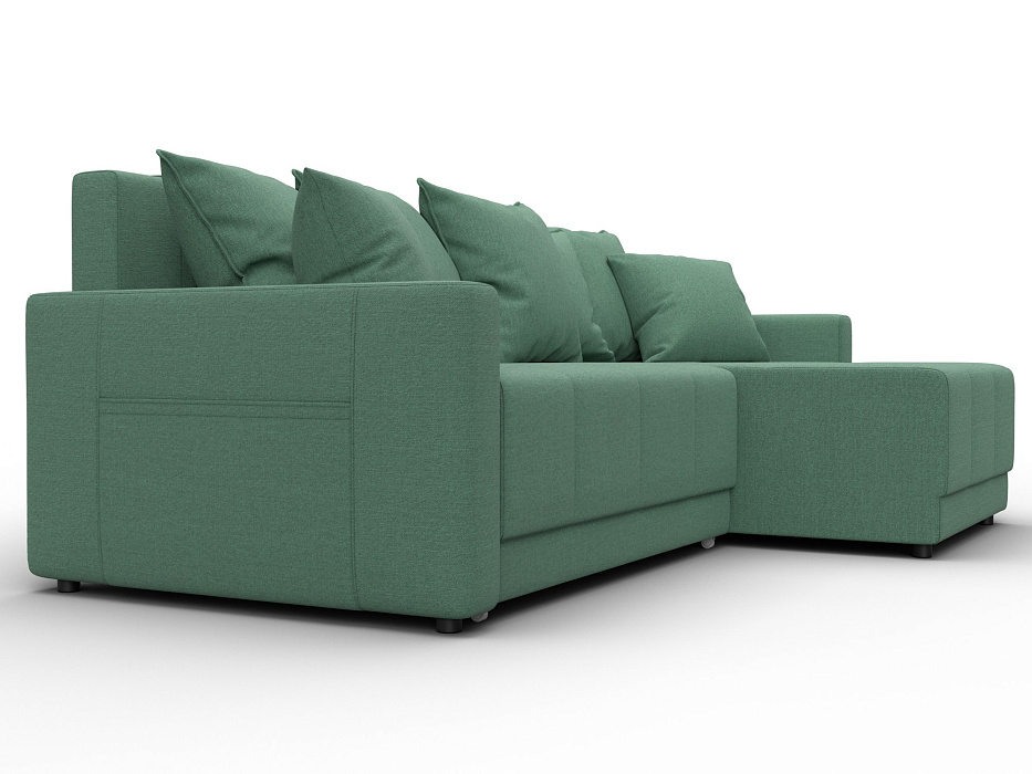 Диван угловой Лига-125 угол универсальный (амур 11 зеленый)