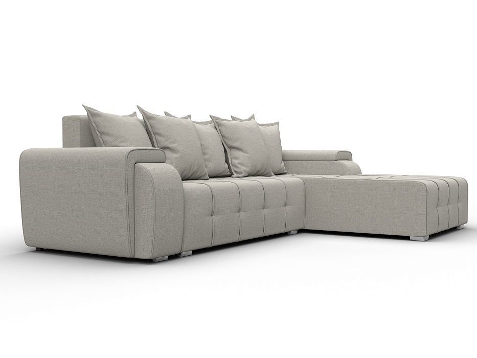 Диван угловой Лига-121 правый угол (амур 02 бежевый)