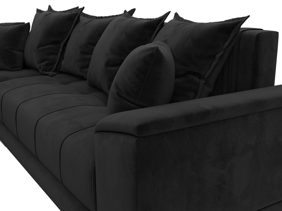 Диван угловой НордСтар левый угол (черный)