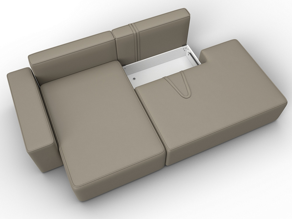 Диван угловой Лига-079 угол левый (grifon 04 бежевый)