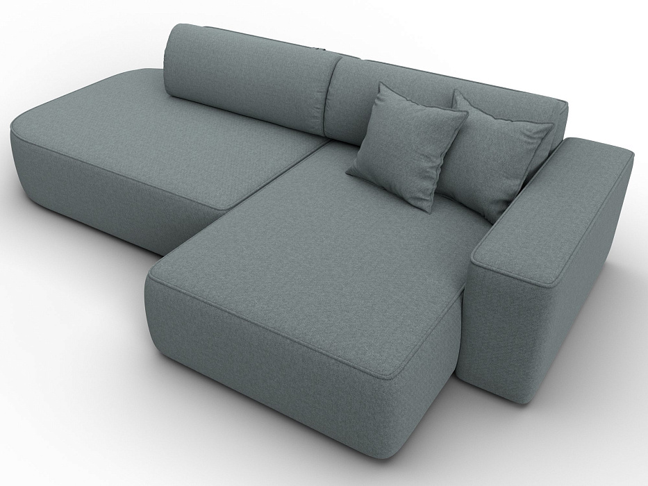 Диван угловой Лига-065 БП угол правый (амур 07 серый) Диван угловой Лига-065 БП угол правый (амур 07 серый)