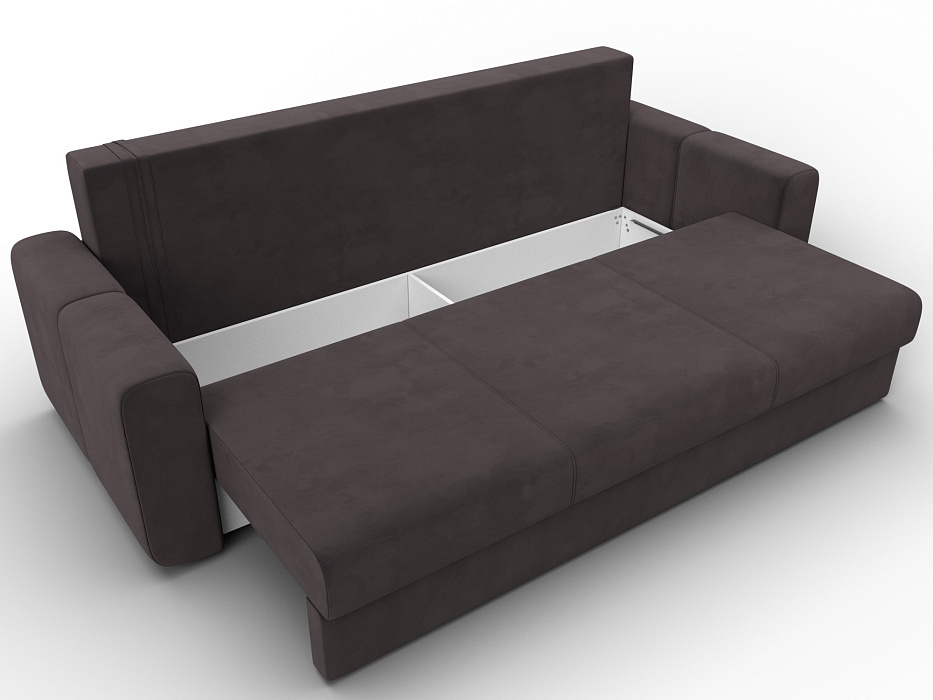 Диван прямой Лига-031 (коричневый)