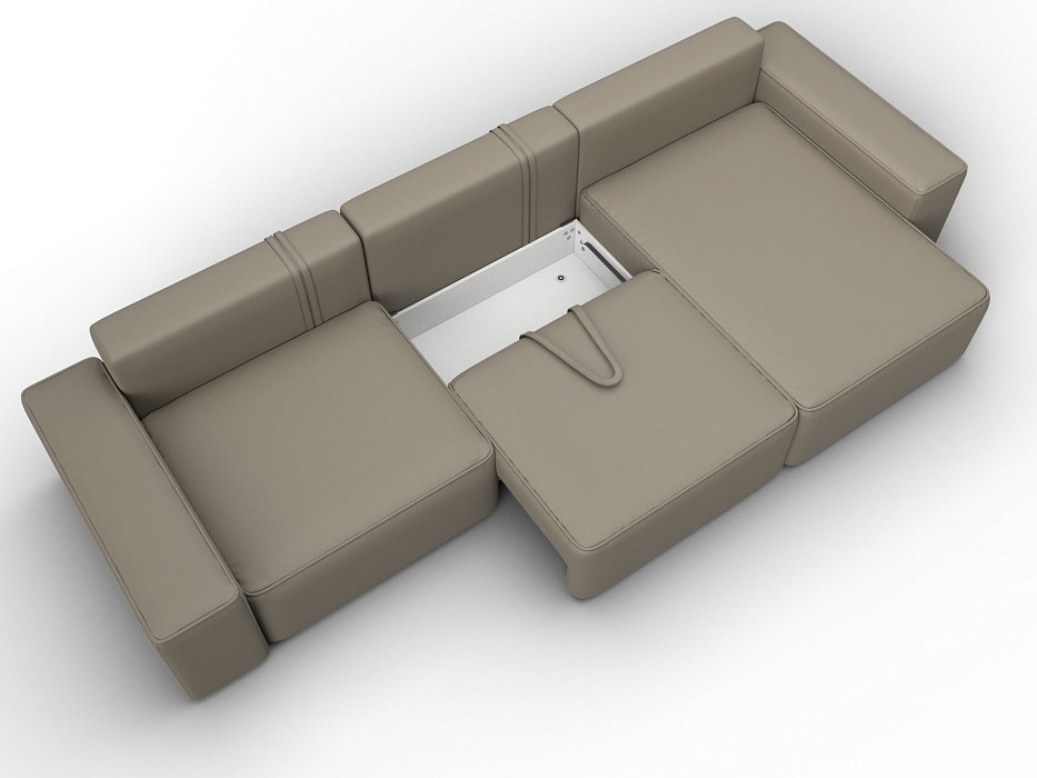 Диван угловой Лига-074 угол универсальный (grifon 04 бежевый)