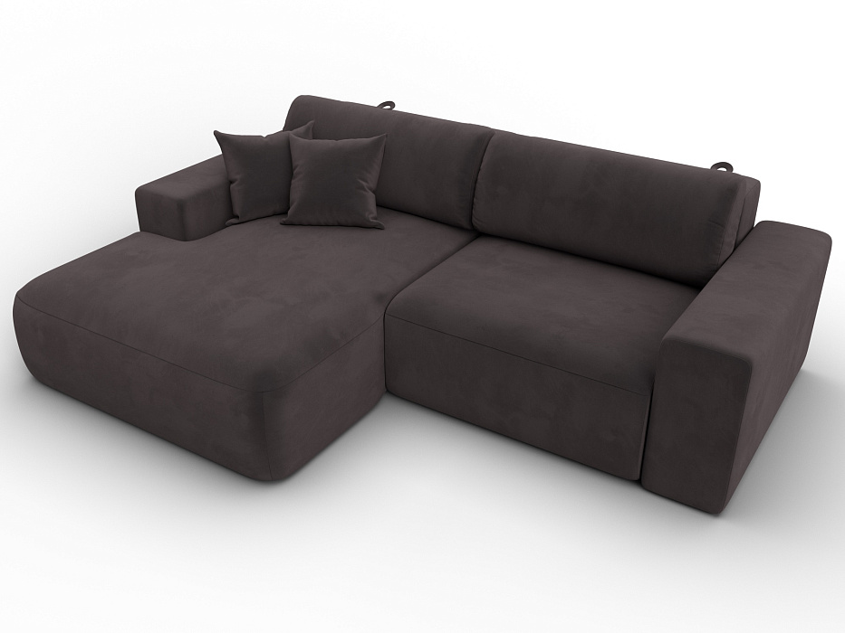 Диван угловой Лига-036 НПБ Классик левый угол (коричневый)