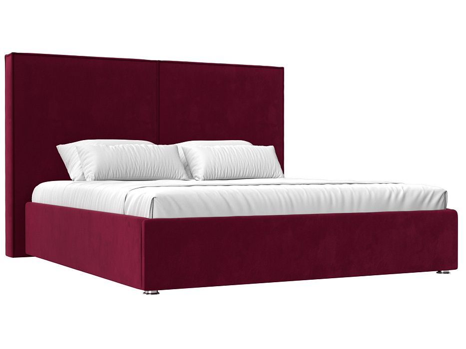 Интерьерная кровать Аура 180 (бордовый цвет)