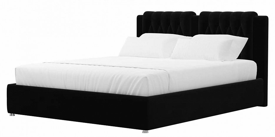 Интерьерная кровать Камилла 160 (черный цвет)