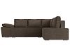 Угловой диван Хьюго правый угол (коричневый цвет)
