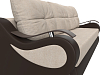 Прямой диван Меркурий еврокнижка (бежевый\коричневый цвет)