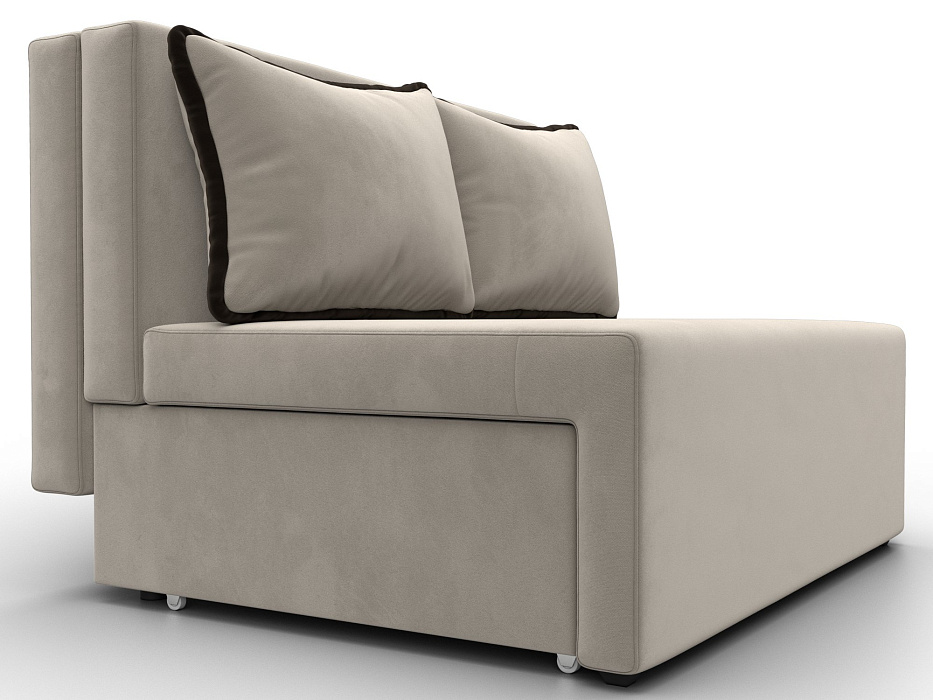 Диван прямой Лагуна (бежевый;коричневый)