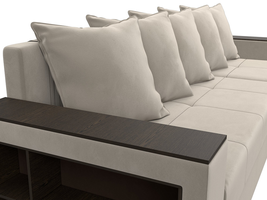 Диван угловой Дубай Лайт угол универсальный (бежевый)