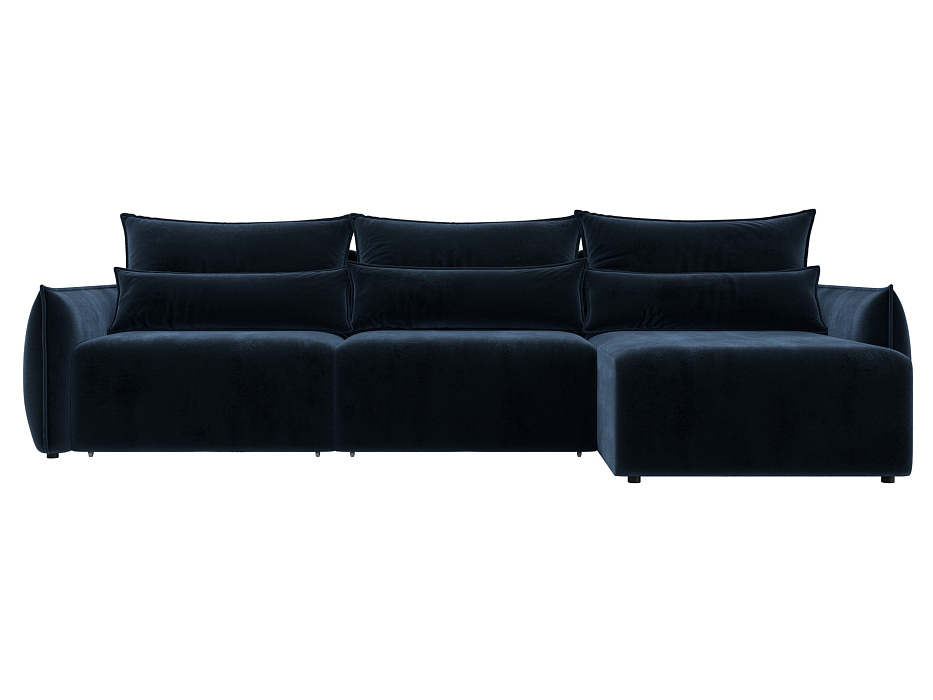 Диван угловой Лига-051 НПБ Лонг угол универсальный (tower 13 синий)