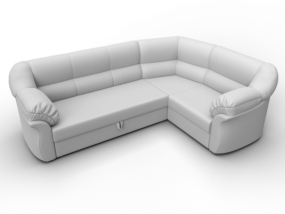Диван угловой Карнелла правый угол (белый)