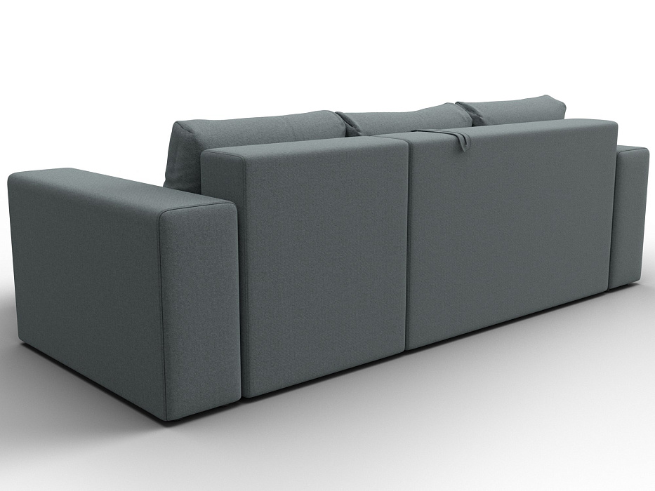 Диван угловой Лига-076 угол универсальный (амур 07 серый)