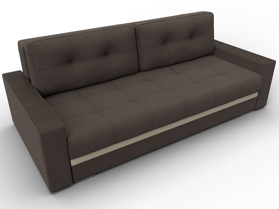 Диван прямой с декором Лига-096 НПБ фото в интернет-магазине Лига Диванов