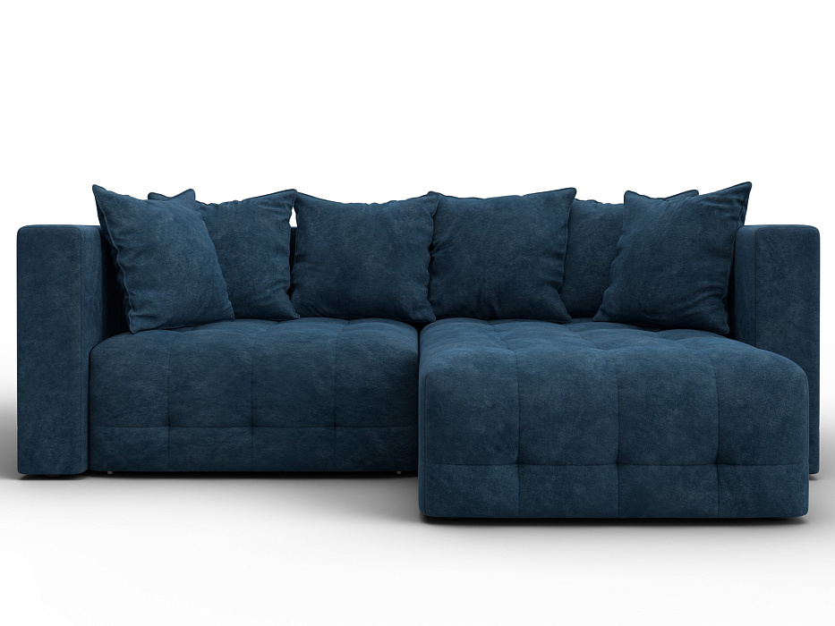 Диван угловой Лига-052 НПБ угол универсальный (brut 11 синий)