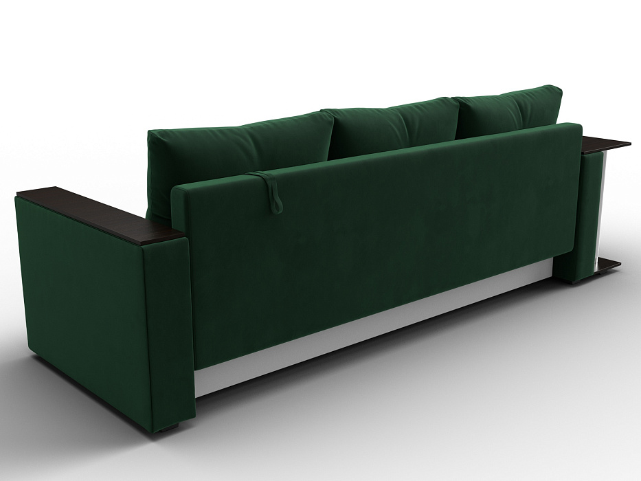 Диван прямой Атланта со столом слева (seven 626 зеленый)