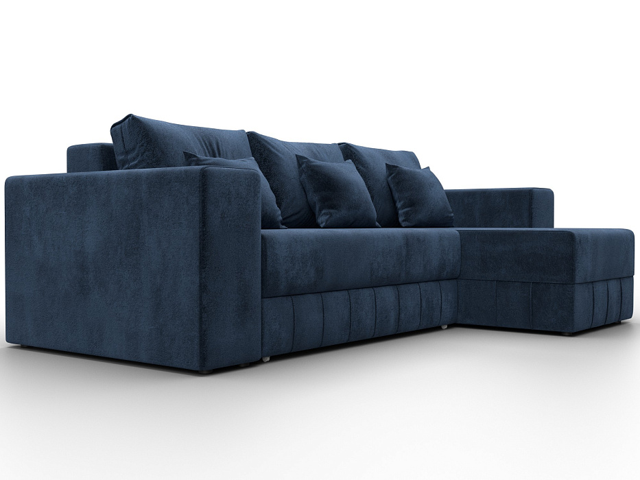 Диван угловой Лига-076 угол универсальный (tower 13 синий)