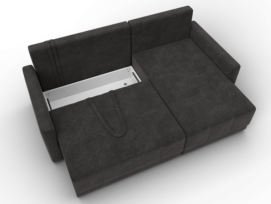 Диван угловой Лига-125 угол универсальный (laim 10 темно-коричневый)