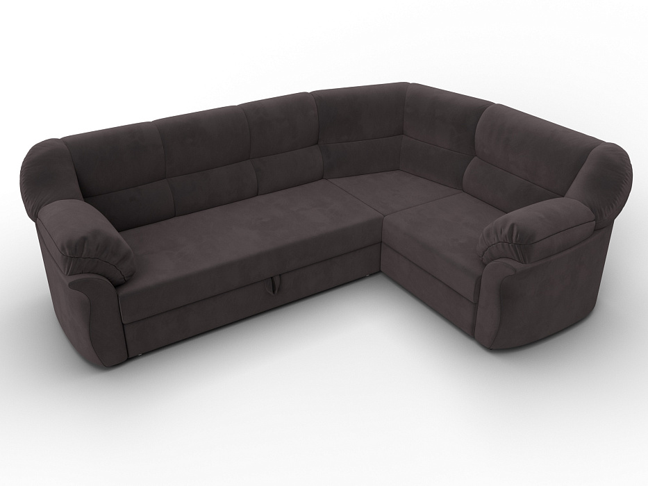 Диван угловой Карнелла правый угол (seven 727 коричневый)