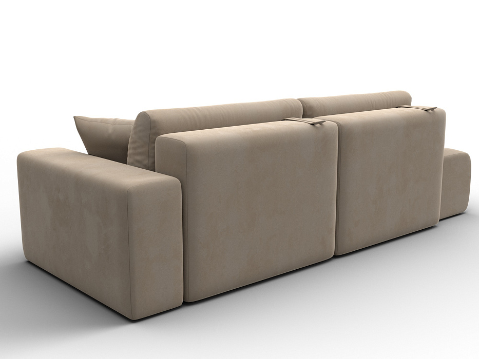 Диван прямой Лига-036 НПБ Модерн подлокотник справа (бежевый)