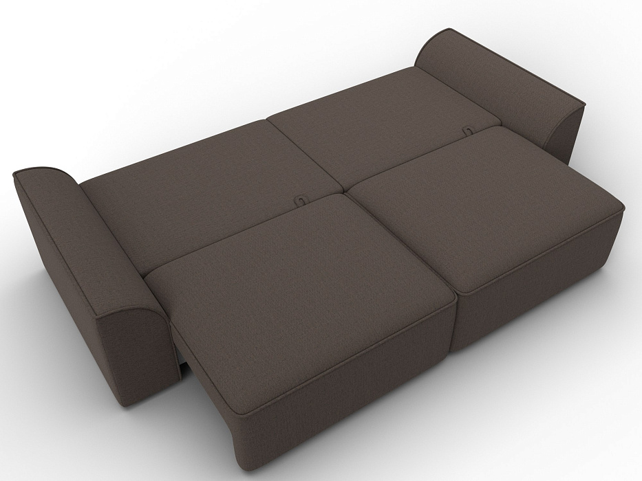 Диван прямой Лига-048 НПБ (амур 05 коричневый)