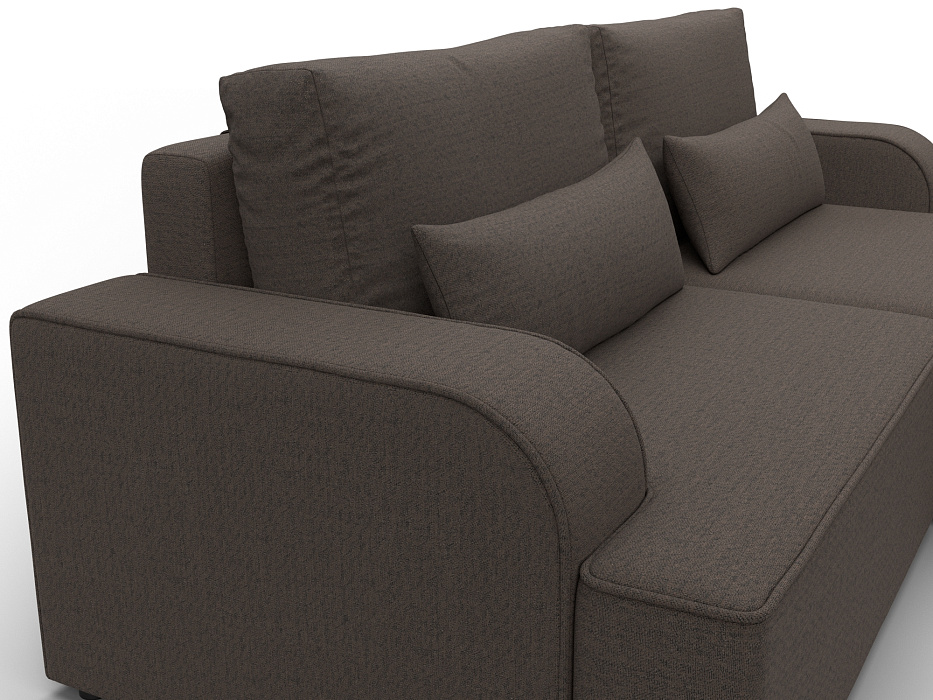 Диван угловой Лига-120 угол правый (амур 05 коричневый)