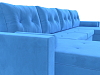 П-образный диван Белфаст (голубой цвет)