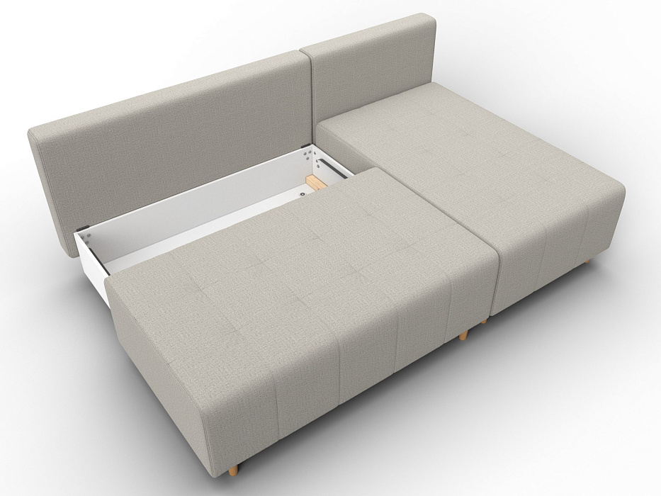 Диван угловой Лига-102 угол универсальный (амур 02 бежевый)